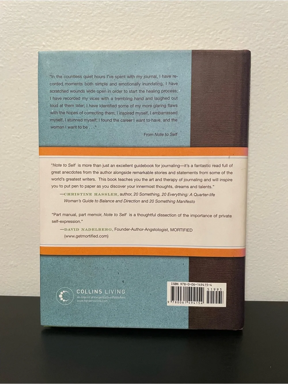 Note To Self Book Keeping A Journal & Other Dangerous Pursuits Samara O’shea NEW
